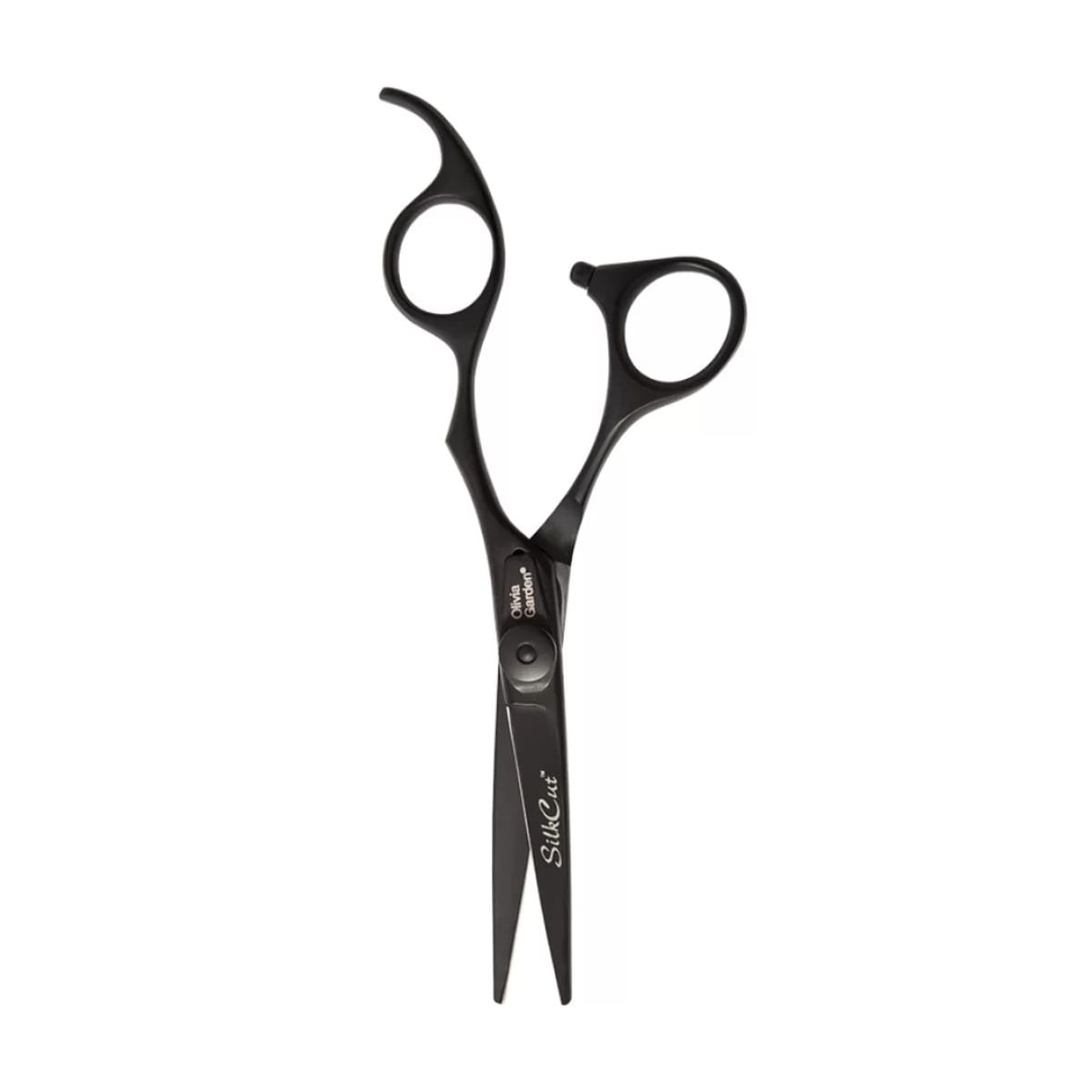 Перукарські ножиці для стрижки Olivia Garden SilkCut Matt Black 5.75 з чохлом (SH-SC1PC-57MBL-BOX)